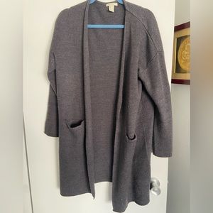 H&M Over sized knit duster - Charcoal - M